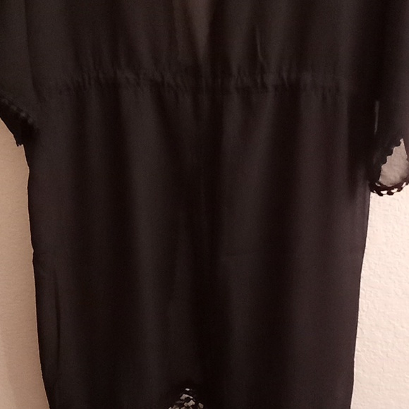 NEW CHOA  Boho Party Goth One Size Floral Black Color A13 - Picture 4 of 13